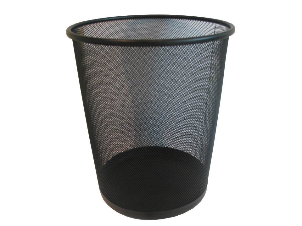 Esselte Waste Paper Bin Mesh Round 10L Black