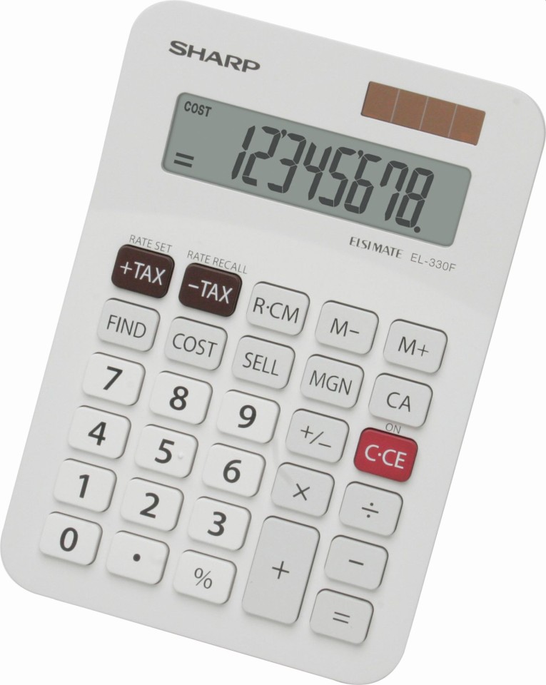 Sharp Tax Calculator Desktop Twin Power EL-330FB