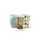 BioPak Paper Cup Single Wall 280ml / 8oz Art Series Carton 1000 image