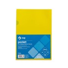 NXP L Shaped Pockets A4 150 Micron Assorted Colours Pack 12