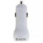 Moki Car Charger Type C + Usb 3.0 White image