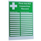 Generic First Aid Kit Inspection Sticker A6 Green image