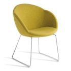 Eden Amelia Chrome Sled Chair image