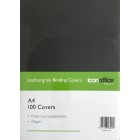 Icon Binding Covers A4 250gsm Black Pack 100