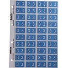 Codafile Lateral File Labels Numeric 3 25mm Pack 1 Sheet image