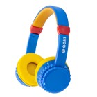 Moki Play Safe Volume Limited Headphones Blue Yellow image