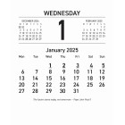 Collins 2025 Desk Calendar Refill Top Opening 13H image