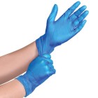 Assorted Vinyl Gloves Blue Powder Free Size L Bx/100 image