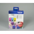 Brother LC133CL3PK Inkjet Ink Cartridge Tri-colour Pack 3 image