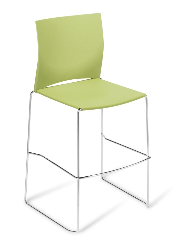 Eden Web Bar Stool Chrome Frame