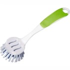 Sabco Soft Grip Round Dish Brush White and Green image
