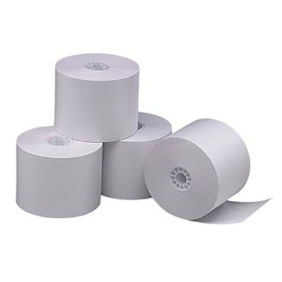 Iconex Bond Machine Roll 37 x 70mm Single Ply White Each