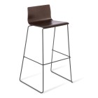 Eden Cruise Dark Oak Sled Bar Stool image