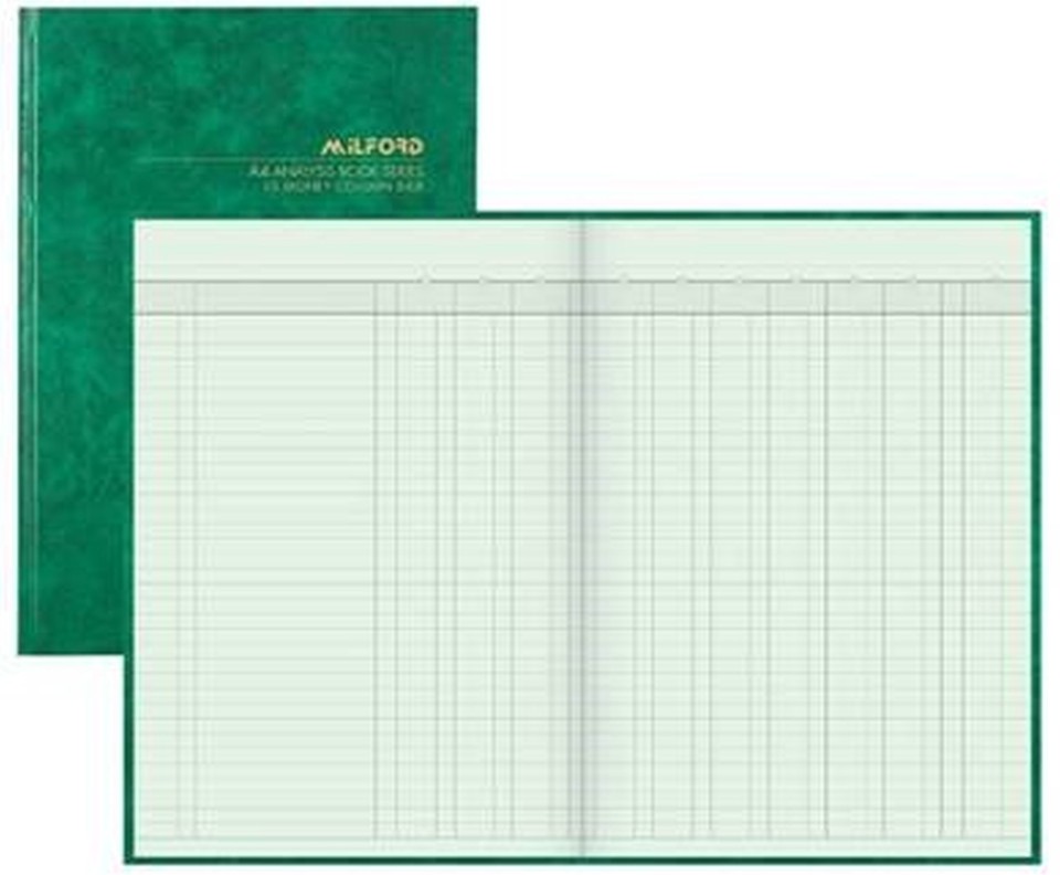 Milford A4 Fsc Mix 70% 84lf 10 Money Column Analysis Book Hard Cover