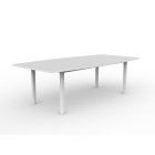 Knight Cubit Boardroom Table 2400 x 1200 White Frame image