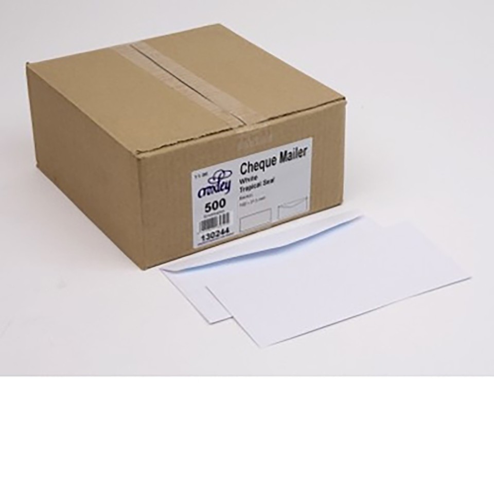 Croxley Cheque Mailer Envelope FSC Mix Credit Tropical Seal 102x215mm Box 500