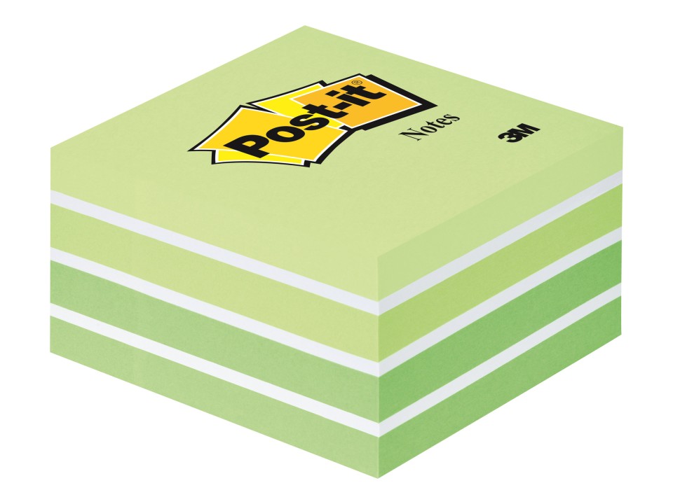Post-it Self-Adhesive Notes Memo Cube 2028-G 76x76mm Green 450 Sheet