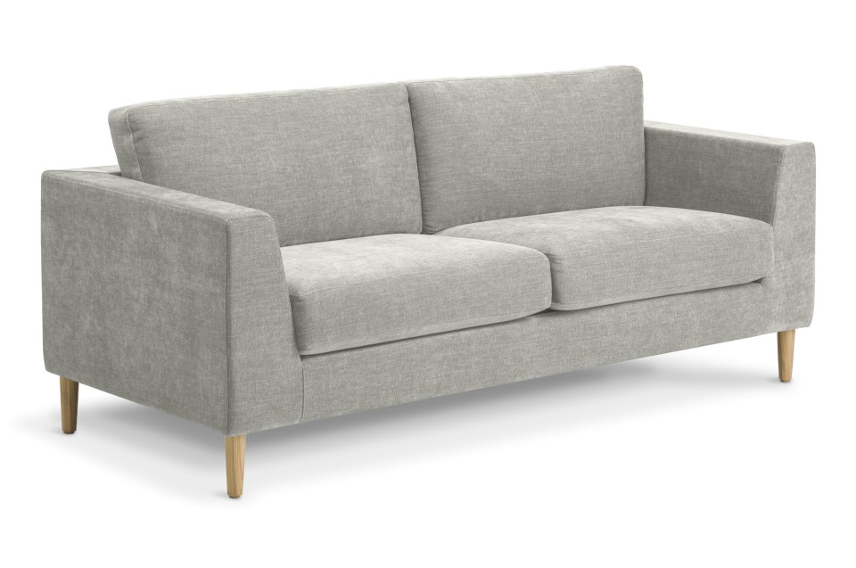 Eden Mackenzie 2 Seater With Timber Legs Natural Ash in Copeland Fabric