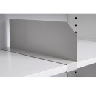 Milano Steel Tambour Shelf Divider 39Dx12Hmm White image