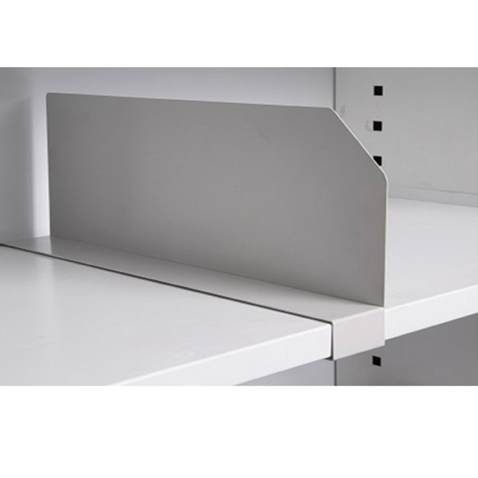 Milano Steel Tambour Shelf Divider 39Dx12Hmm White