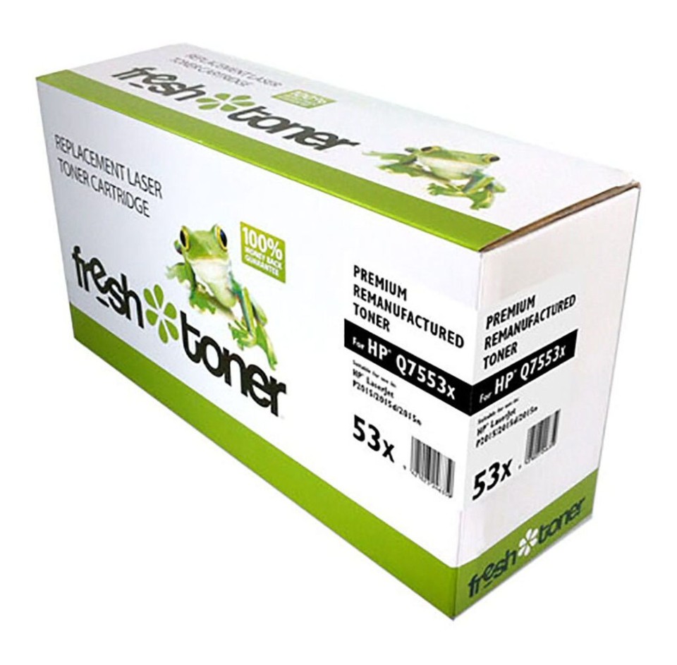 Icon Remanufactured HP Laser Toner Cartridge Q7553X High Yield Black