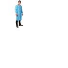 Isolation Gown With Knitted Cuffs (115cm X 145cm) Blue Pack Of 5 image