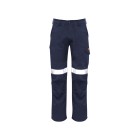 Syzmik Mens Orange Flame Taped Cargo Pant (Stout) Size 87s Navy-107R image