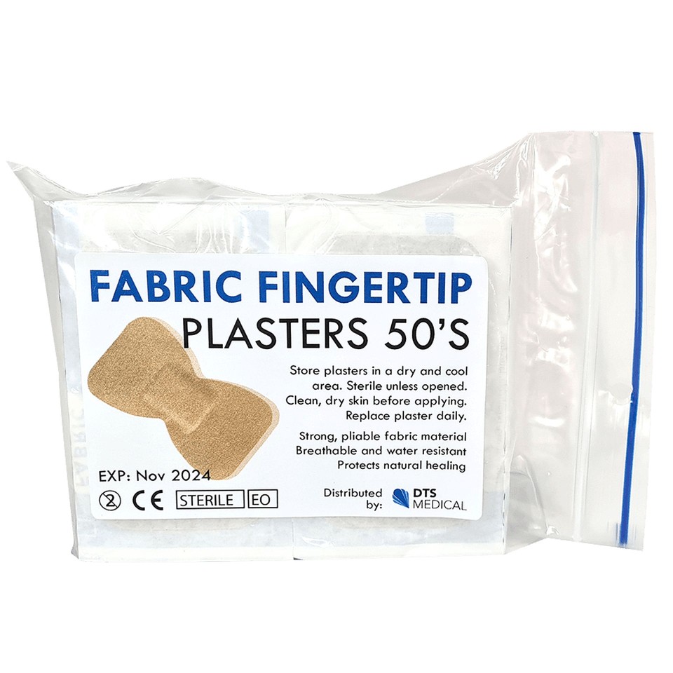 Dts Fabric First Aid Plasters Finger Tip Shape 50 Box