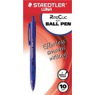 Staedtler Luna RiteClic Ballpoint Pen Retractable 0.7mm Blue image