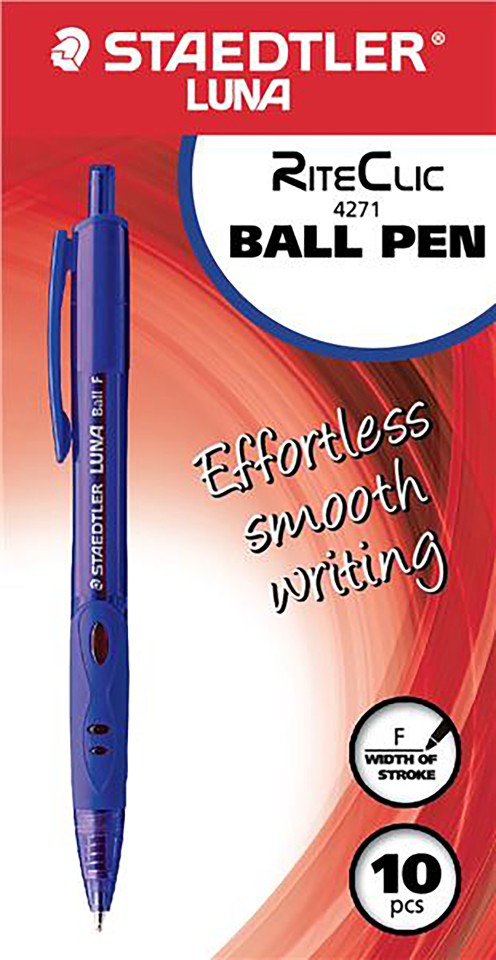 Staedtler Luna RiteClic Ballpoint Pen Retractable 0.7mm Blue