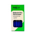 NXP Ballpoint Pen Retractable Medium 1.0mm Blue Box 12 image