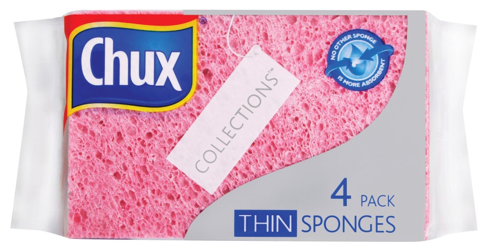 Chux Collection Sponges Thin Assorted Colours