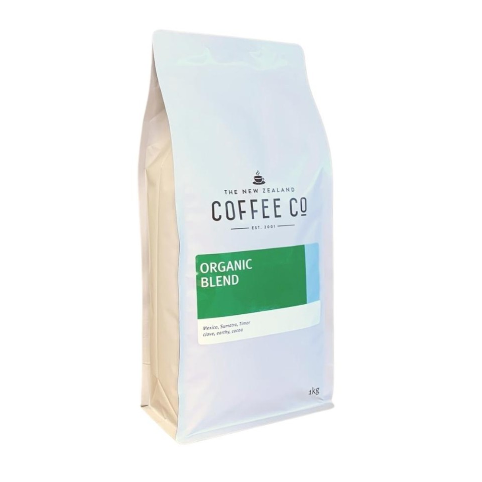 The New Zealand Coffee Co Organic Blend Whole Beans 1kg