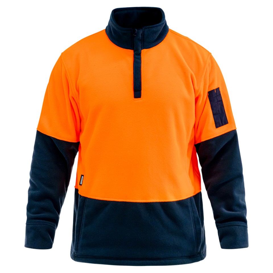 Bison Polar Fleece 300gsm Orange/navy S