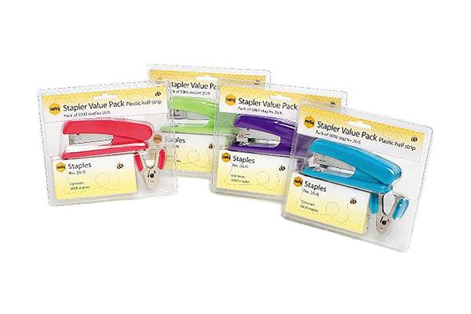 Stapler Marbig Summer Colour Value Pack