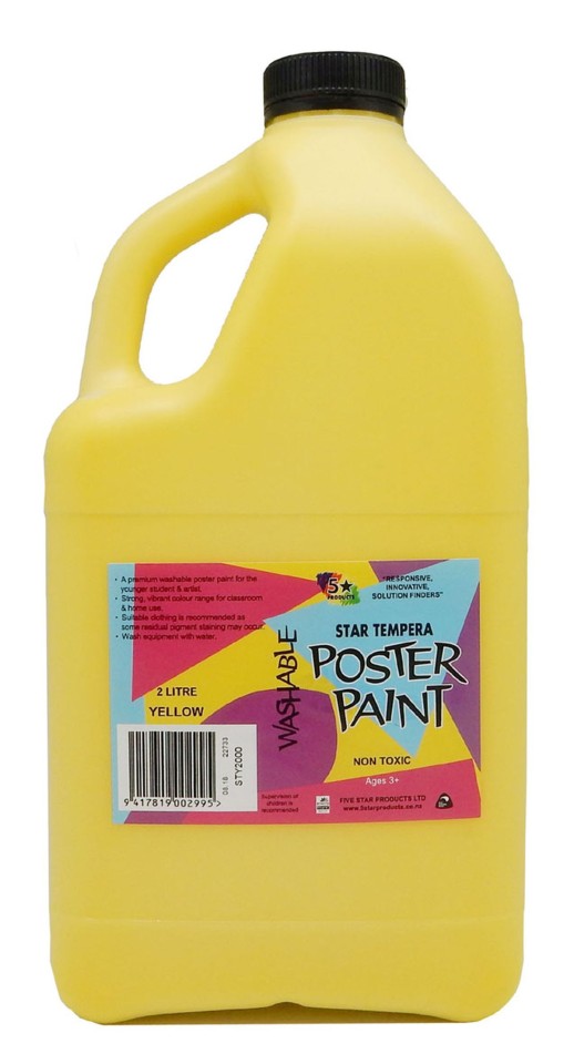 5 Star Tempera Poster Paint 2 Litre