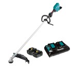 Makita 18V x 2 Bl Linetrimmer Loop Handle 1kw Kit 2x5.0ah Batteries & Dual Charger image