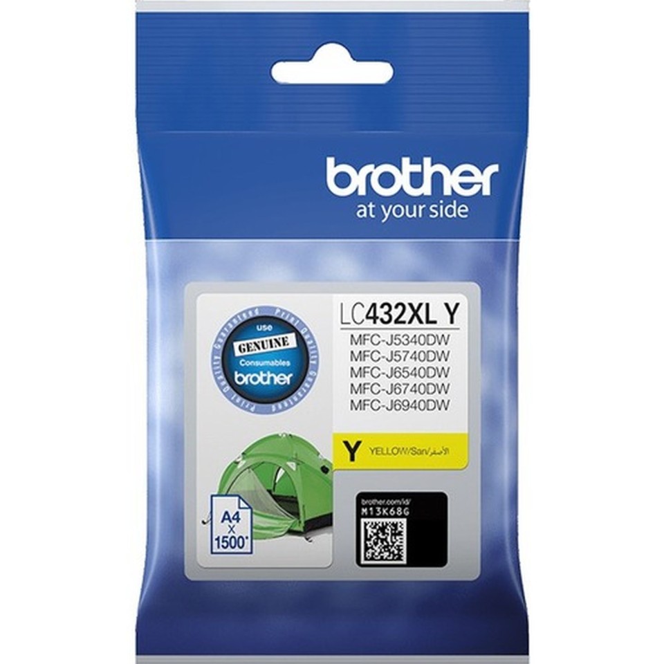 Brother Lc432xly Yellow Ink Cartridge
