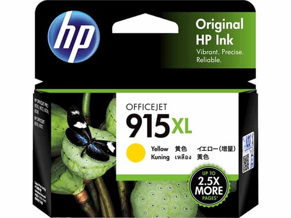 HP 915xl Ink Cartridge Yellow Inkjet High Yield