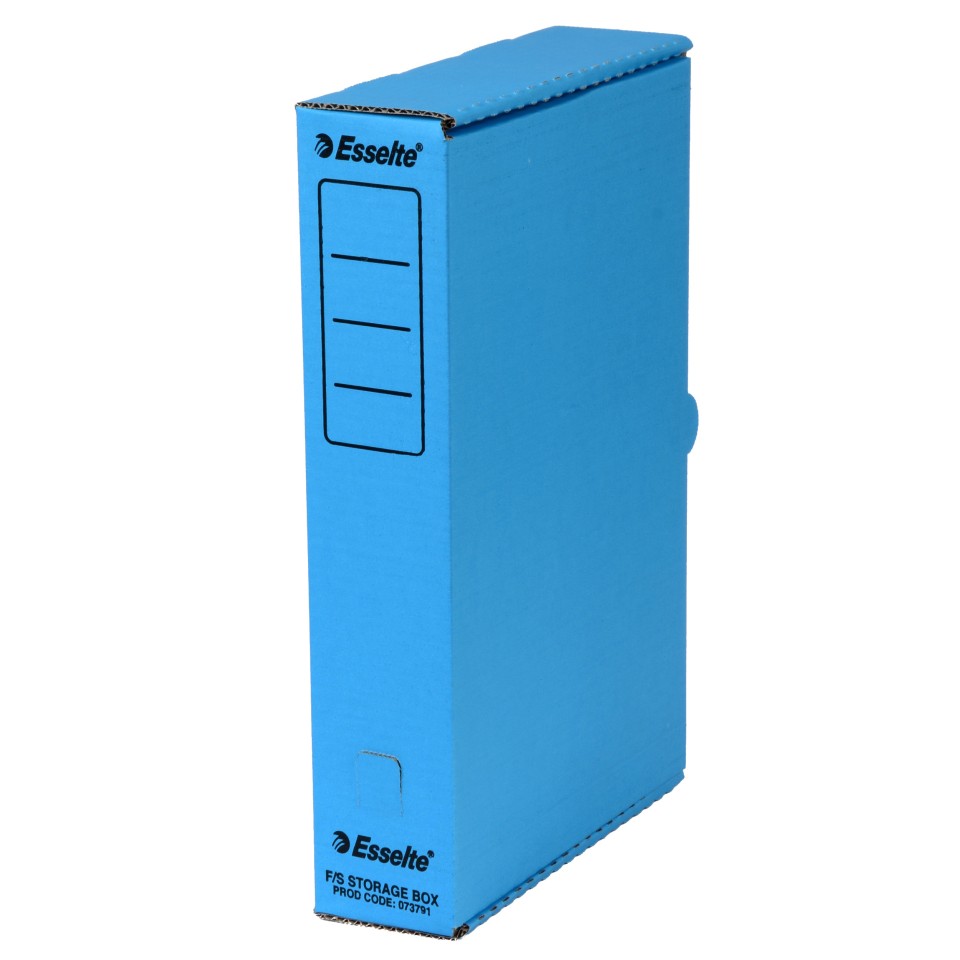 Esselte Box File Foolscap Blue