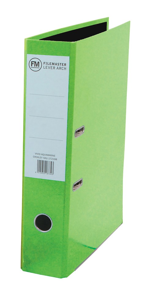 FM Binder Vivid Lime Green Foolscap Lever Arch