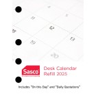 Sasco 2025 Desk Calendar Refill Side Opening image