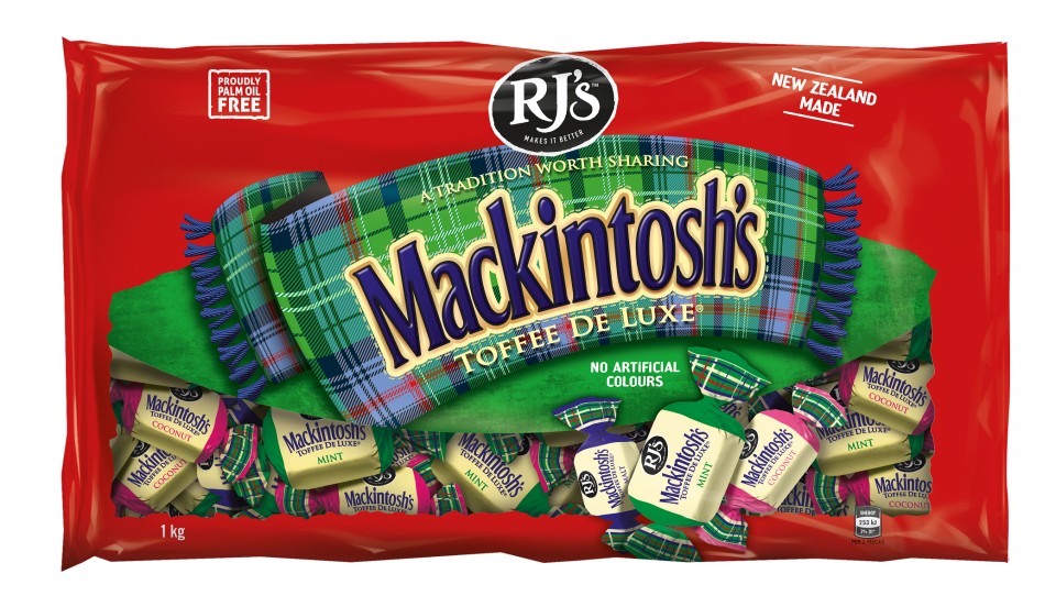 RJ's Mackintosh Toffees 1kg Bag