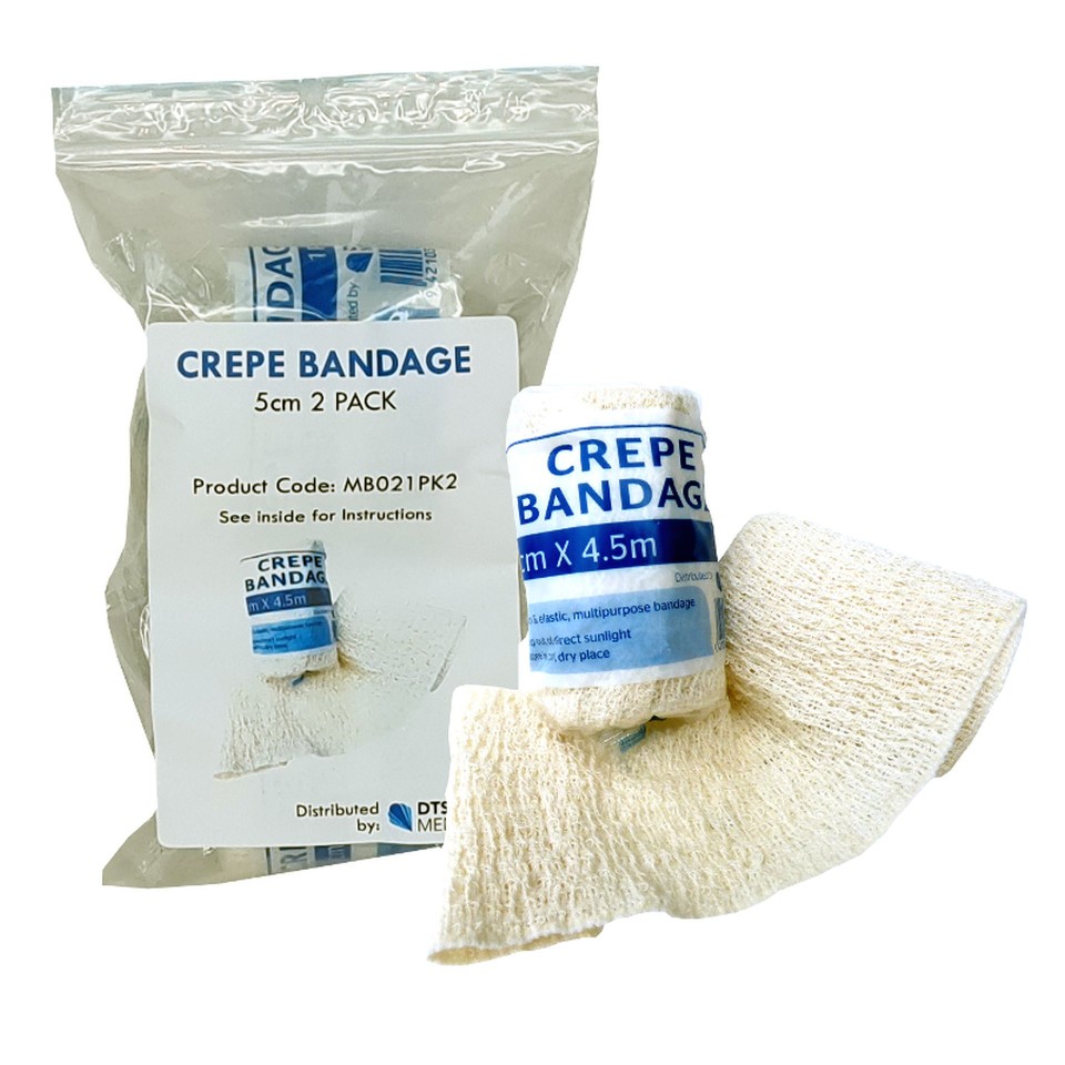 DTS Crepe Bandage 5cm X 4.5m 2 Pack