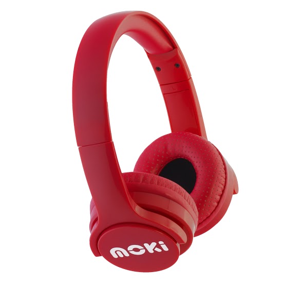 Moki Headphones Brites Bluetooth Red