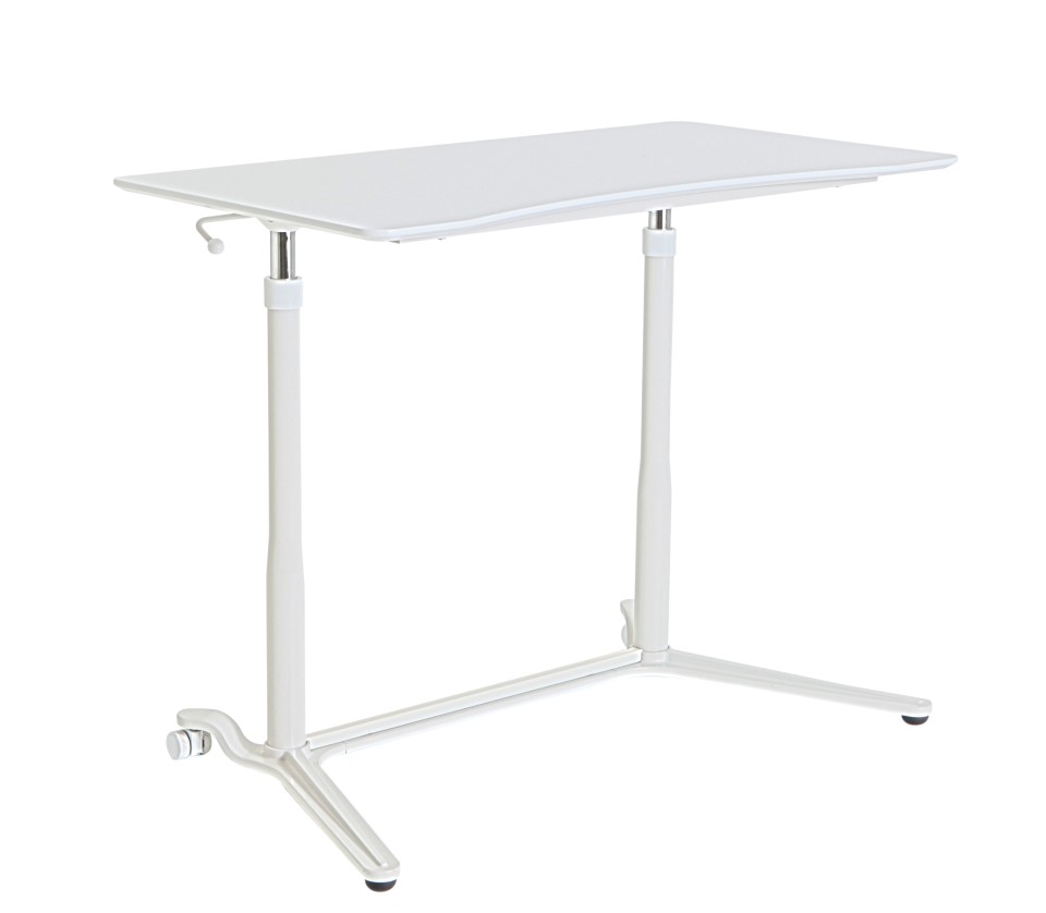 Europlan Wave Height Adjustable Desk 950Wx520Dmm White