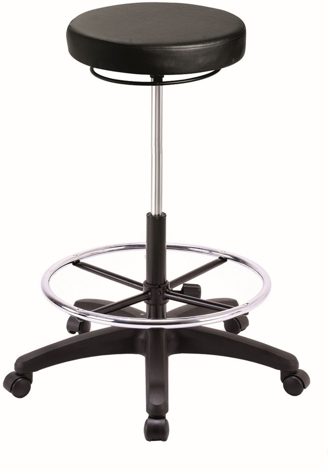 Buro Revo Stool With Foot Ring Black