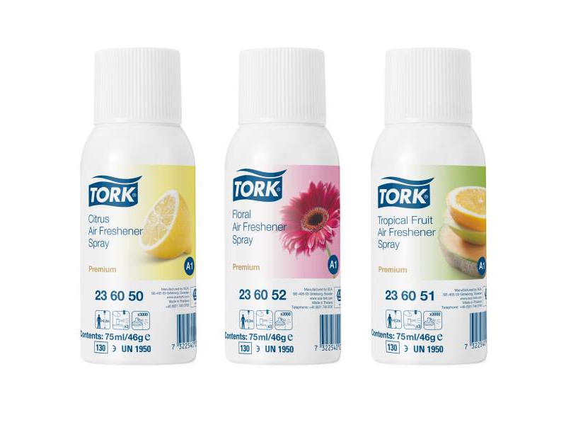Tork A1 Air Freshener Spray Refill Mixed Fragrances 75ml 236056 Carton of 12
