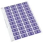 Codafile Lateral File Labels Alpha Letter N 25mm Sheet 40 image